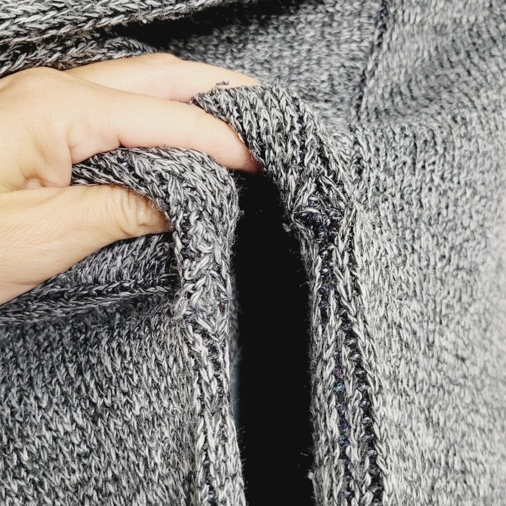 Vintage Oversized Knit Pullover Sweater Retro Style Crew Neck Abstract Pattern - Picture 5 of 9